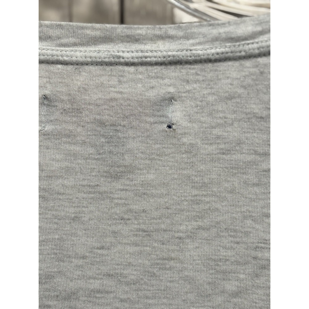 Aeropostale Logo Gray Crew Neck Jersey Knit Top Size M Long Sleeve Soft - Picture 5 of 7
